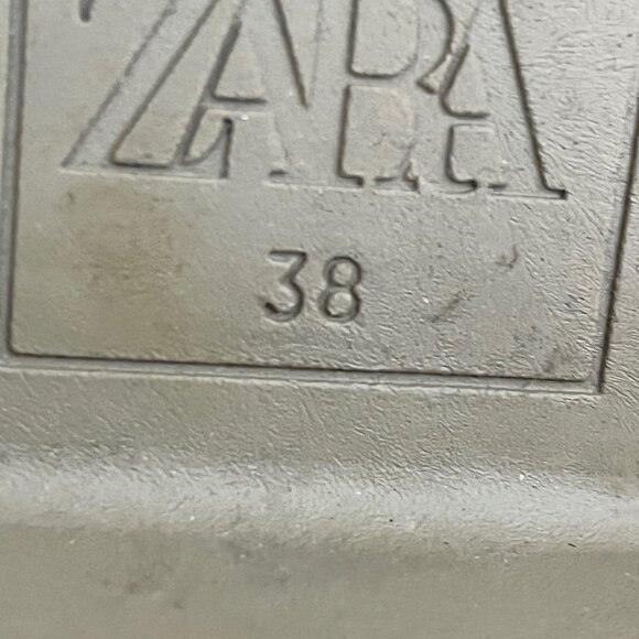 ZARA Platform Chunky Loafers Tan/Mushroom Size 38(7.5) - Picture 7 of 7